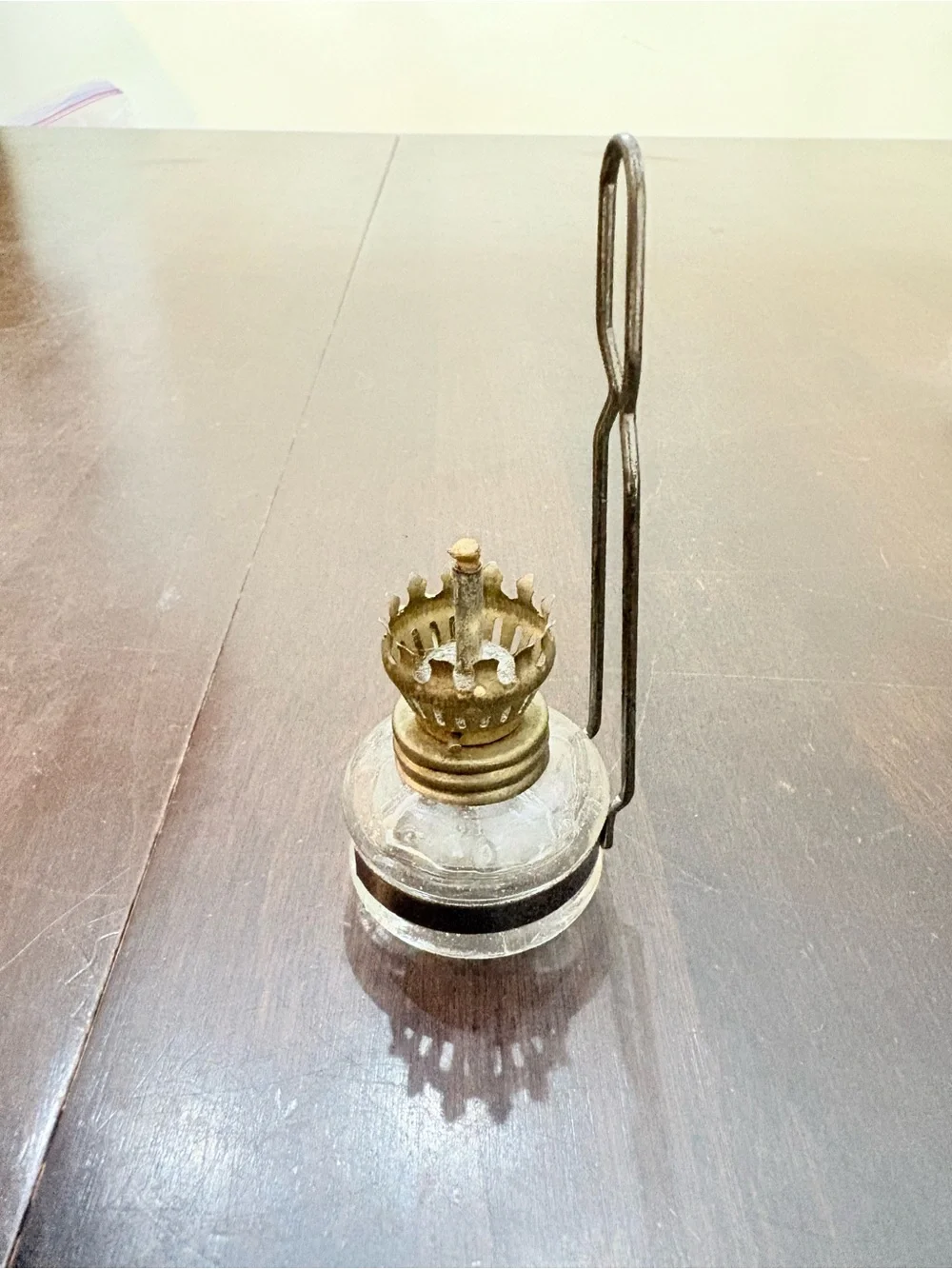 antique Vapo-Cresolene miniature kerosene oil lamp vaporizer